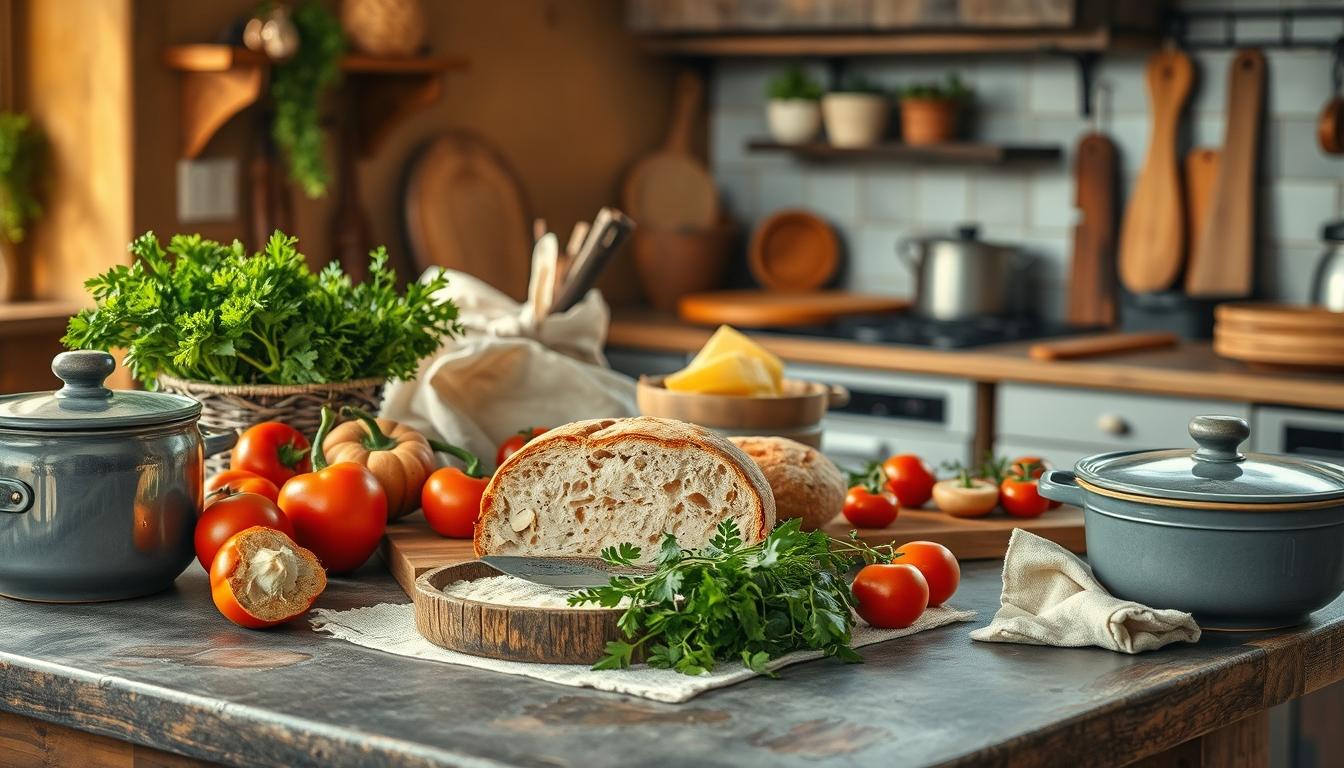 Healthy home cooking bowl