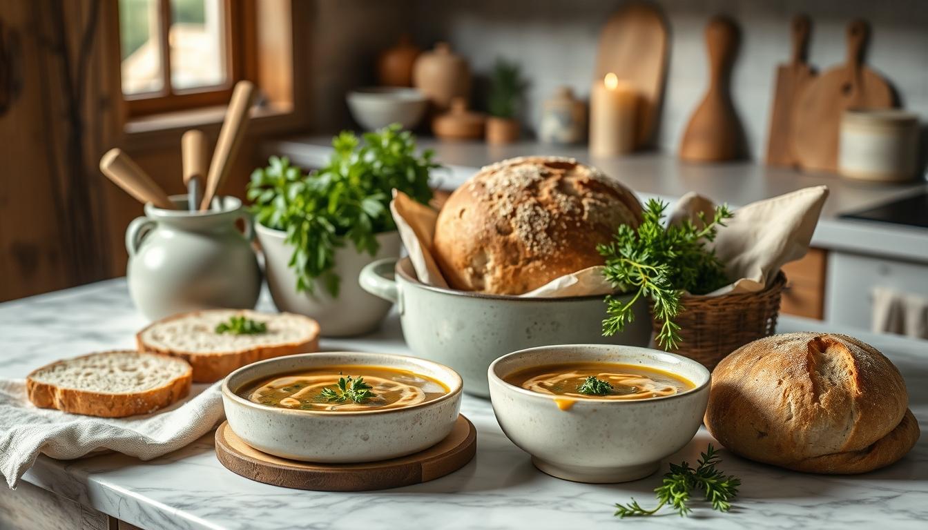 Fresh seasonal ingredients arranged for home cooking